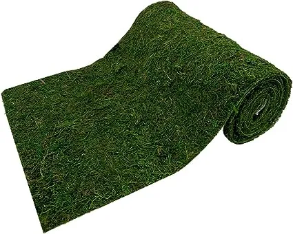 Farmoo Moss Table Runner, Preserved Moss Mat for Crafts Wedding Party Decor (12" x 71" Moss Roll)