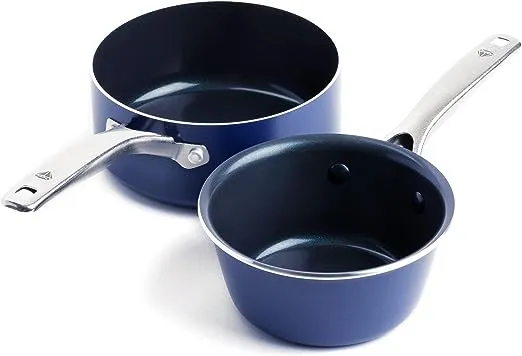 Blue Diamond Ceramic Nonstick 2 Quart Saucepan with Lid