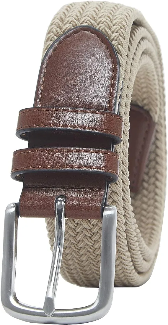 Amazon Essentials Men's Stretch Woven Braid Belt