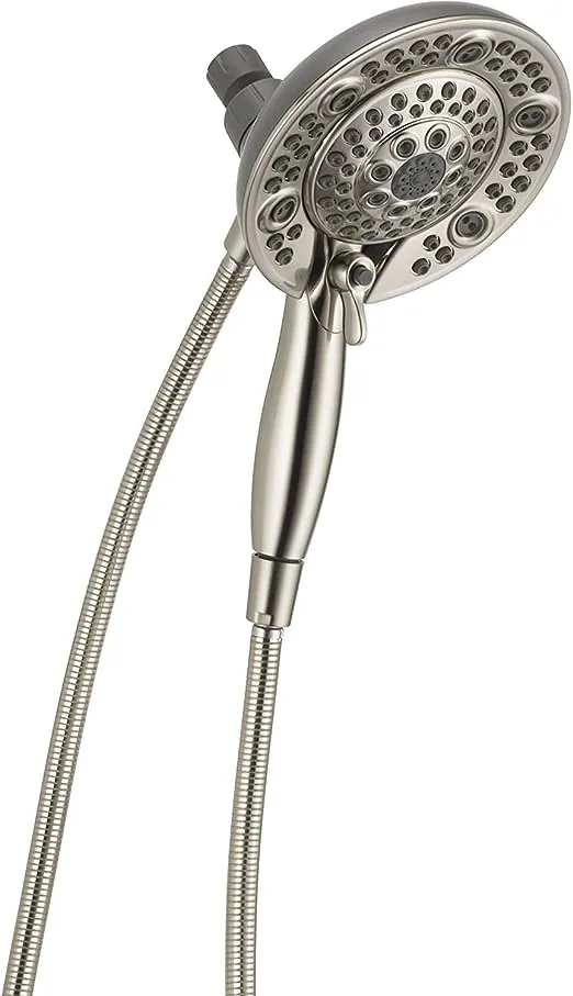 Delta Faucet 75588SN Universal Showering Components 5-Function In2ition Hand shower/Showerhead Combo, Satin Nickel