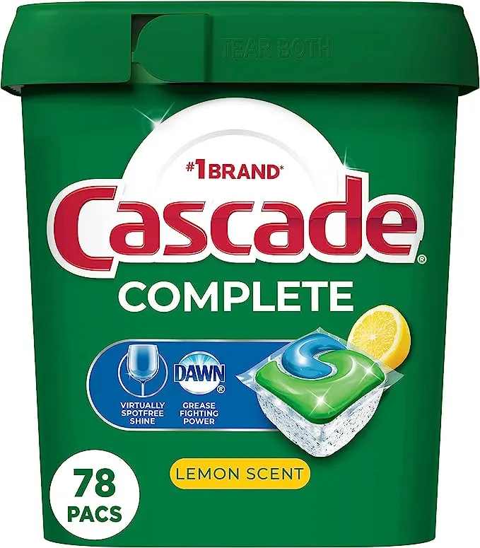 Cascade Complete Dishwasher Pods, Dishwasher Tabs, Dish Washing Pods for Dishwas