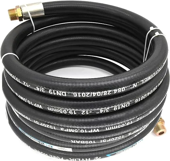 Fuel Transfer Hose, Fuel Hose 3/4" x 20' (6 m), 3/4 Fuel Hose 20 ft, Fuel Pump Hose 3/4 Inch, for Dispensing Diesel Fuel, Gasoline, Grease, Kerosene, Petroleum Oils - 3/4 Transfer Hose,Farm Fuel Hose