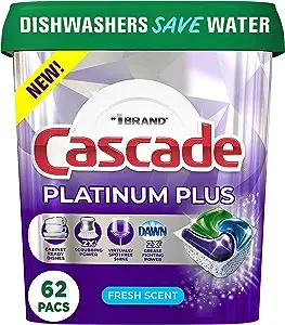 Cascade Platinum Plus ActionPacs Dishwasher Detergent Pods Fresh Scent 81 ct