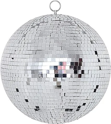 NuLink 6" Disco Light Mirror Ball with Hanging Ring