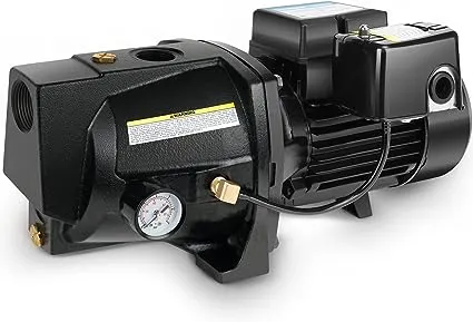 Acquaer 1HP Shallow Well Jet Pump,Cast Iron, Well Depth Up to 25ft, 115V/230V Dual Voltage, Automatic Pressure Switch,Versatile Pump for Garden, Lawn, Farm,Pool