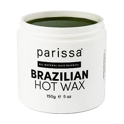 Parissa Brazilian Hot Wax Kit No-Strips needed and 5 Ounce (Pack of 1), Blue 