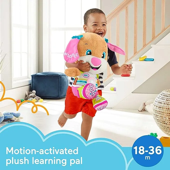 Fisher-Price Toddler Learning Toy Laugh & Learn So Big Sis Plush with Music & Lights for Developmental Play Kids Ages 18+ Months