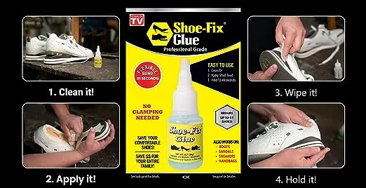 Boot-Fix Shoe Glue: Instant Professional Grade Shoe Repair Glue