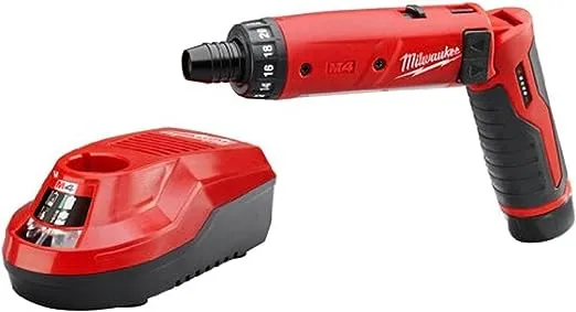 Milwaukee 2101-22 M4 1/4 Hex Screwdriver Kit W/2 Bat