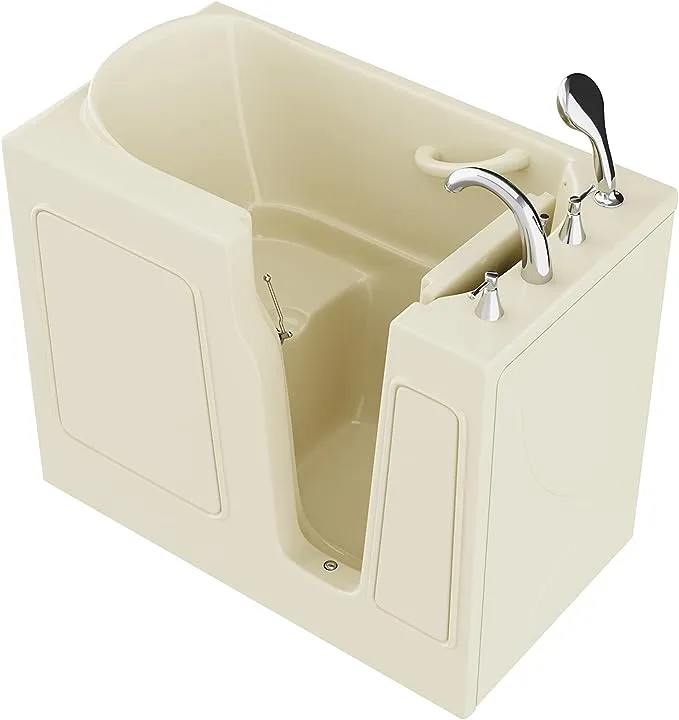 ANZZI Walk In Tub 29x53" Left Drain, Wheelchair Access, Therapeutic Air & Whirlpool Jets, Quick Fill, Handheld Shower, Aromatherapy, Chromatherapy, ADA-Compliant, Slip-Resistant, AutoDrain - 2953WCLWD