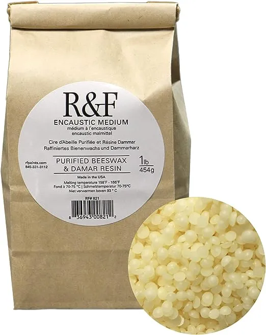 R&F Handmade Paints Encaustic Medium Bagged Paint, 1-Pound