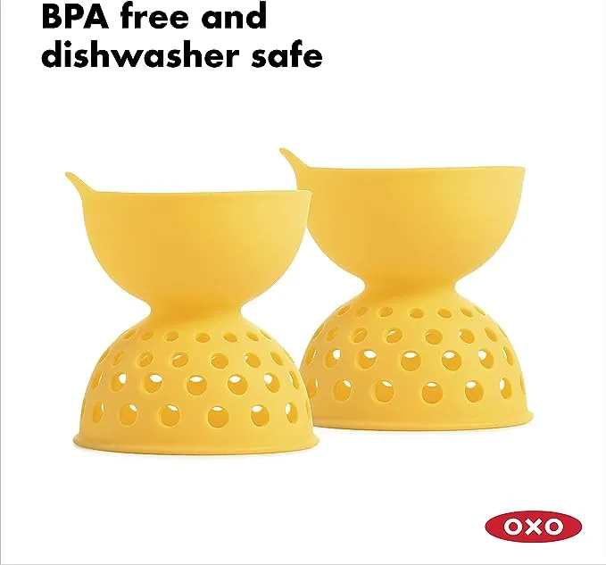 OXO Good Grips Silicone Egg Poachers (Set of 2),Yellow