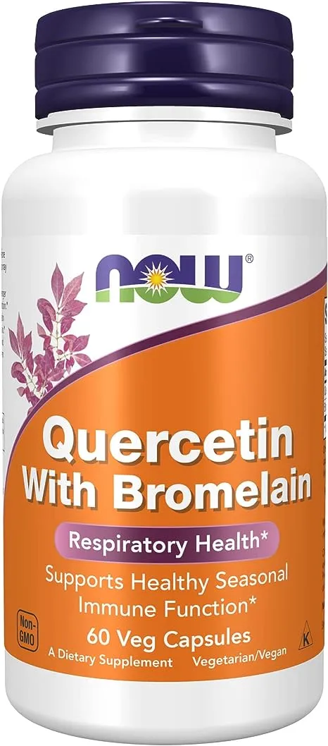 NOW Foods, Quercetin With Bromelain, 60 Veg Capsules