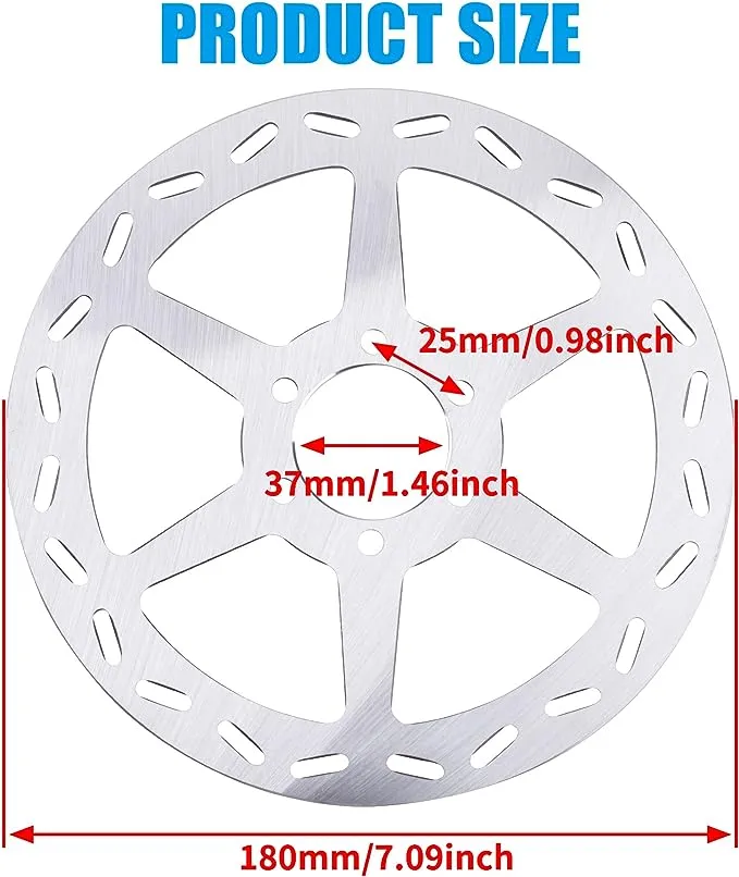 JINGKE Rear Brake Disc Rotor Disk for Motovox MBX10 MBX11 MBX12 97cc Mini Bike Baja Doodlebug Doodle Bug DB30 80CC TAOTAO ATD80A Parts