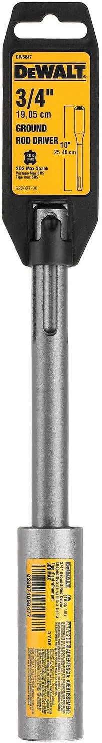 DeWalt DW5847 3/4-Inch SDS Max Shank Fully Hardened Steel Ground Rod Driver