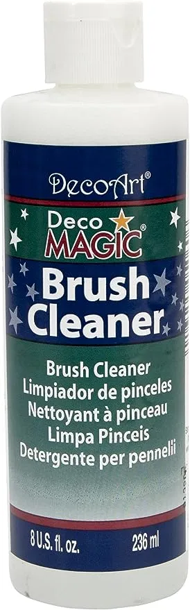 DecoArt DS3-9 DecoMagic Brush Cleaner, 8-Ounce, DecoMagic Brush Cleaner