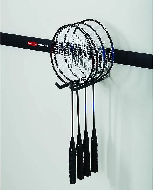 Rubbermaid Fast Track Wall Mounted Garage Storage Utility Multi Hook (2 Pack)
