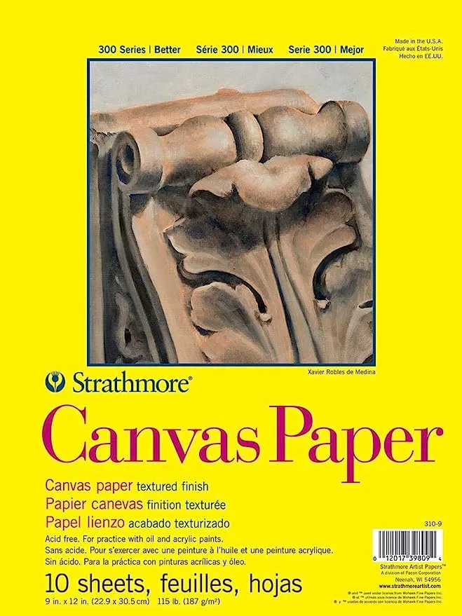 Strathmore - Canvas Paper Pad - 300 Series - 9" x 12"