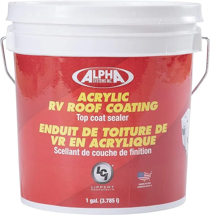 Lippert 4034 Acrylic Roof Coating for 5th Wheel RVs, Travel Trailers and Motorhomes