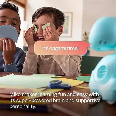 Miko 3: AI-Powered Smart Robot for Kids | STEM Learning & Educational Robot | Interactive Robot with Coding apps + Unlimited Games + programmable | Birthday Gift for Girls & Boys Aged 5-12