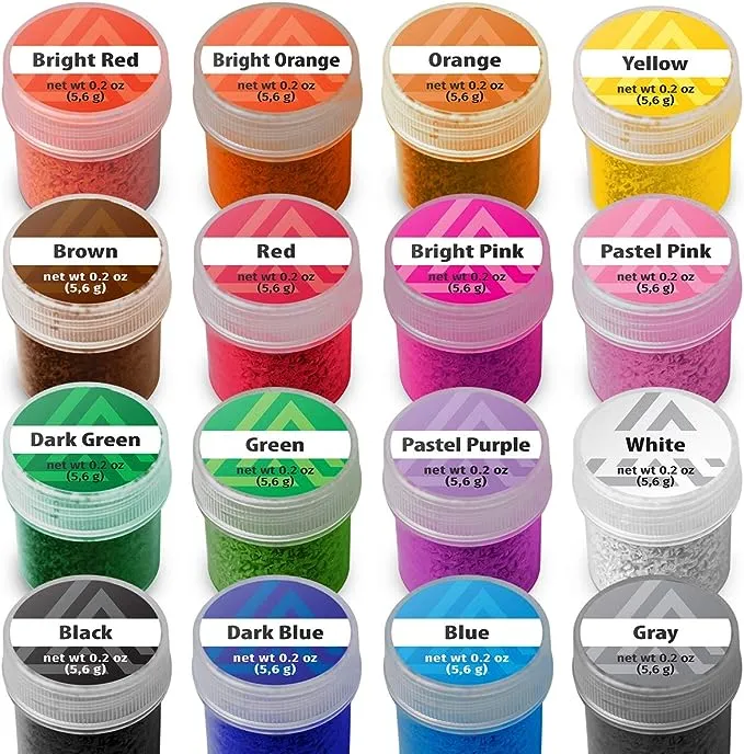 Wax Dyes for Candle Making - 16 Colors Set of Wax Dyes - Color for Candle Making 0.2 oz - Candle Dye for Soy Candle Making