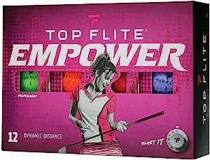 Top Flite Empower Ladies Matte Golf Balls Neon 24 Pack