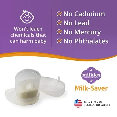 Milkies Milk-Saver, Milk Catcher For Breastmilk, Cup For Nursing &amp; Breastfeeding