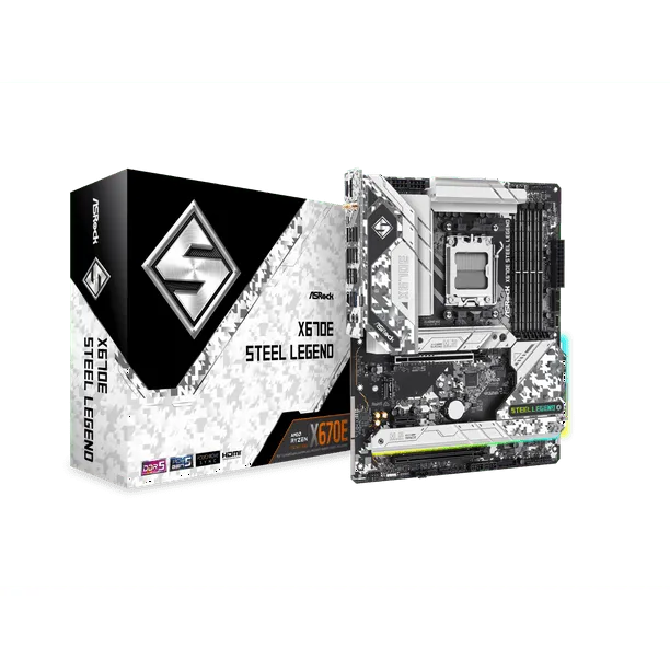 Nieuwe Asrock X670e Steel Legende Wifi 6e Atx Socket Am5 Amd X670 Ddr5 6600 (Oc ...