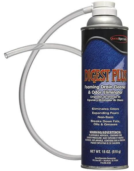 DIGEST PLUS Foaming Drain Cleaner and Odor Eliminator, 2 count