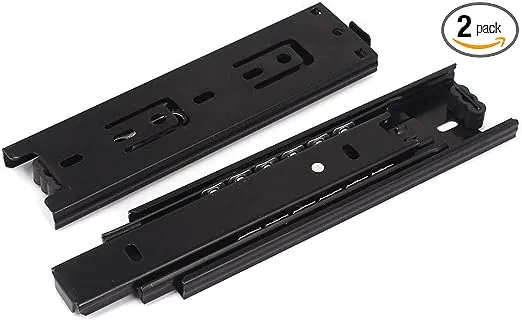 Furniture 6-inch Length Full Extension Drawer Slides Telescopic Ball Bearing Slide Rail 2pcs