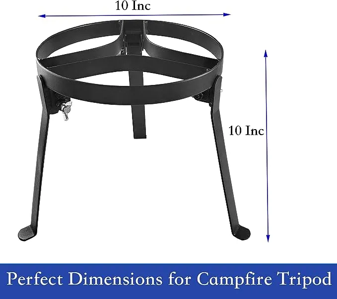 Stecoeico Campfire Tripod, Camping Tripod for Cooking. Upgraded Legs Lock Tripod Stand for Dutch Oven Tripod. Heavy Duty