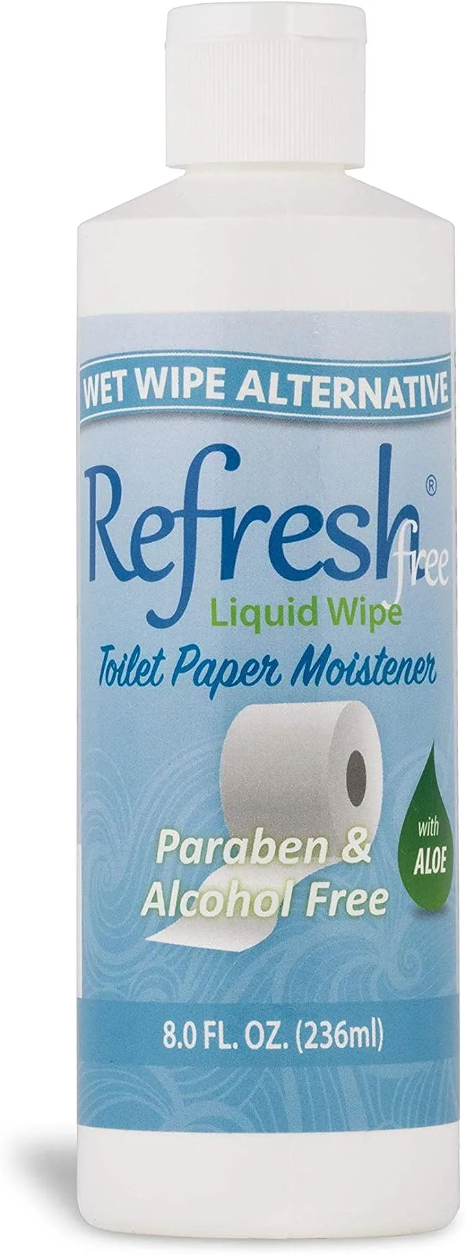 Refresh Liquid Wipe: Toilet Paper Foam Dispenser Refill. Eco-Friendly Flushable Wet Wipe Alternative with Witch Hazel and Aloe. 8 oz Refill.…