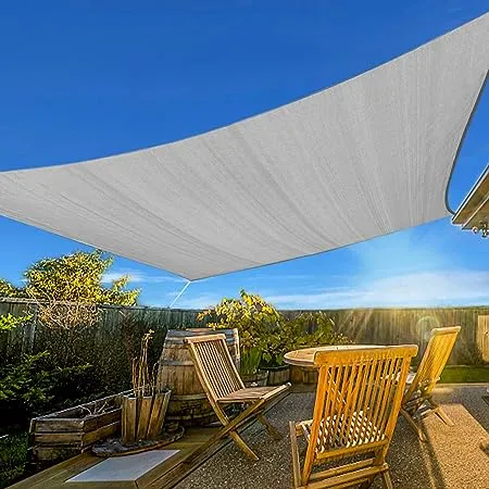 Artpuch 12&#039;x16&#039; Sun Shade Sail Curved Commercial Outdoor Shade Cover Light 