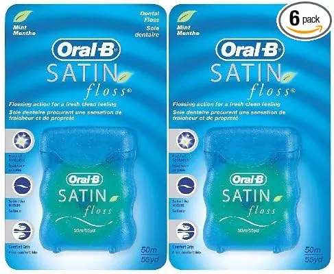 Oral-B 54 Yards Floss Satin Mint (6 Pieces)