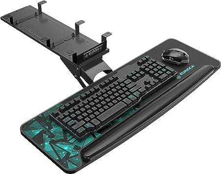 Eureka Ergonomic Height & Angle Adjustable Under Desk Keyboard & Mouse Tray