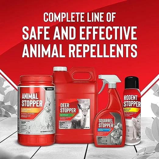 Animal Stopper Liquid Animal Stopper Repellent All Natural Effective All Year Round Safe for People and Pets No Harsh Chemicals Garden Animal Repellent Ready to Use - 32 oz Trigger