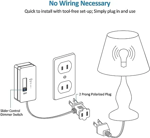 DEWENWILS Table Lamp Dimmer Switch