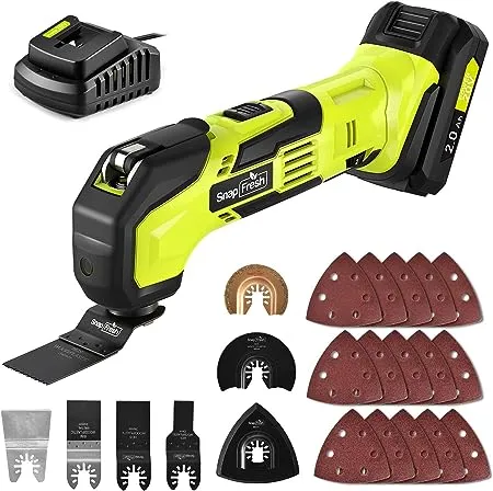 SnapFresh Oscillating Tool SnapFresh 20V Cordless Oscillating Multi-Tool with 6 speed