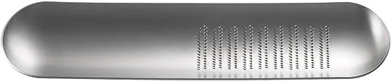 Yoshikawa Eatoko AS0012 Oros Grater, Silver, Width 1.8 x Depth 7.9 x Height 0.4 inches (4.5 x 20 x 1 cm)