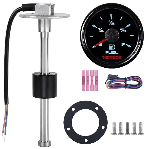 100TECH Fuel Sending Unit 240-33 Ohms 11"(280mm) Marine for Boat Vehicle Truck RV Fuel Tank Sending Unit Fuel Water Level Sending Unit Fuel GAS