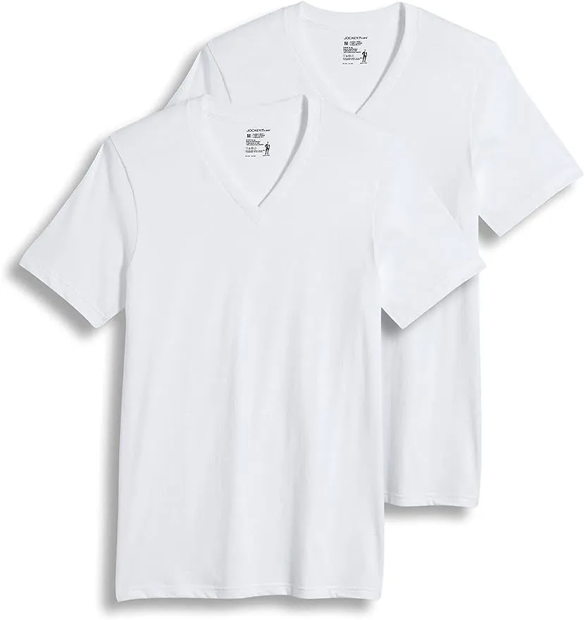 Jockey Men's Classic Tall V-Neck 2 pack