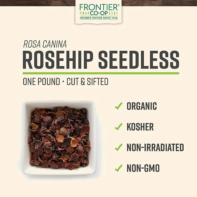 Frontier Organic Cut & Sifted Seedless Rosehips - 16 oz