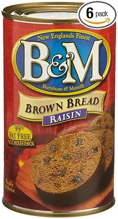 B & M BREAD BROWN RAISIN, 16 oz (Pack of 2)