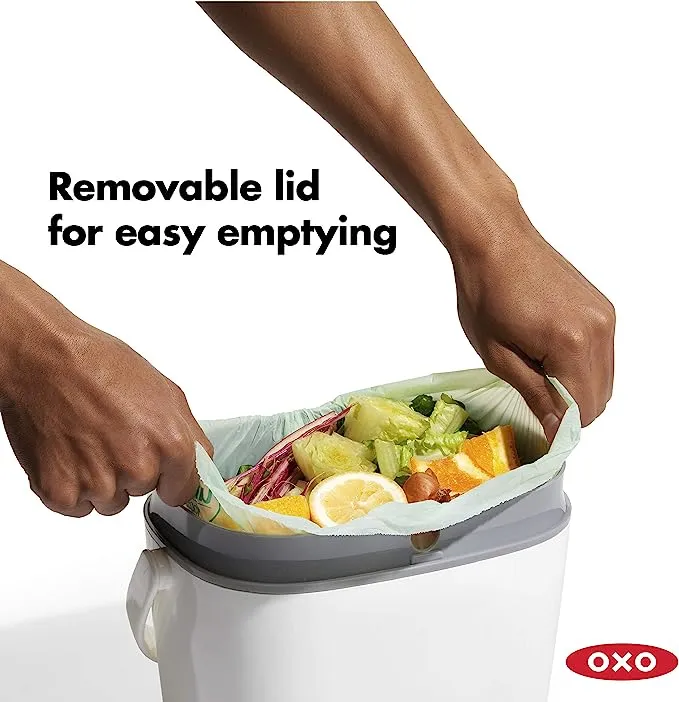 OXO Good Grips 1.75 Gallon Compost Bin In White