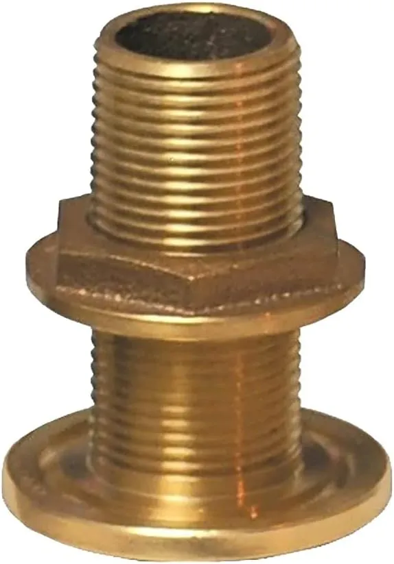 Groco Thru-Hull Fitting with Nut, 3/4" NPS, Bronze