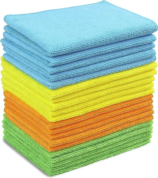 Simple Houseware Microfiber Cleaning Cloth, 4 Colors - 20 Pack
