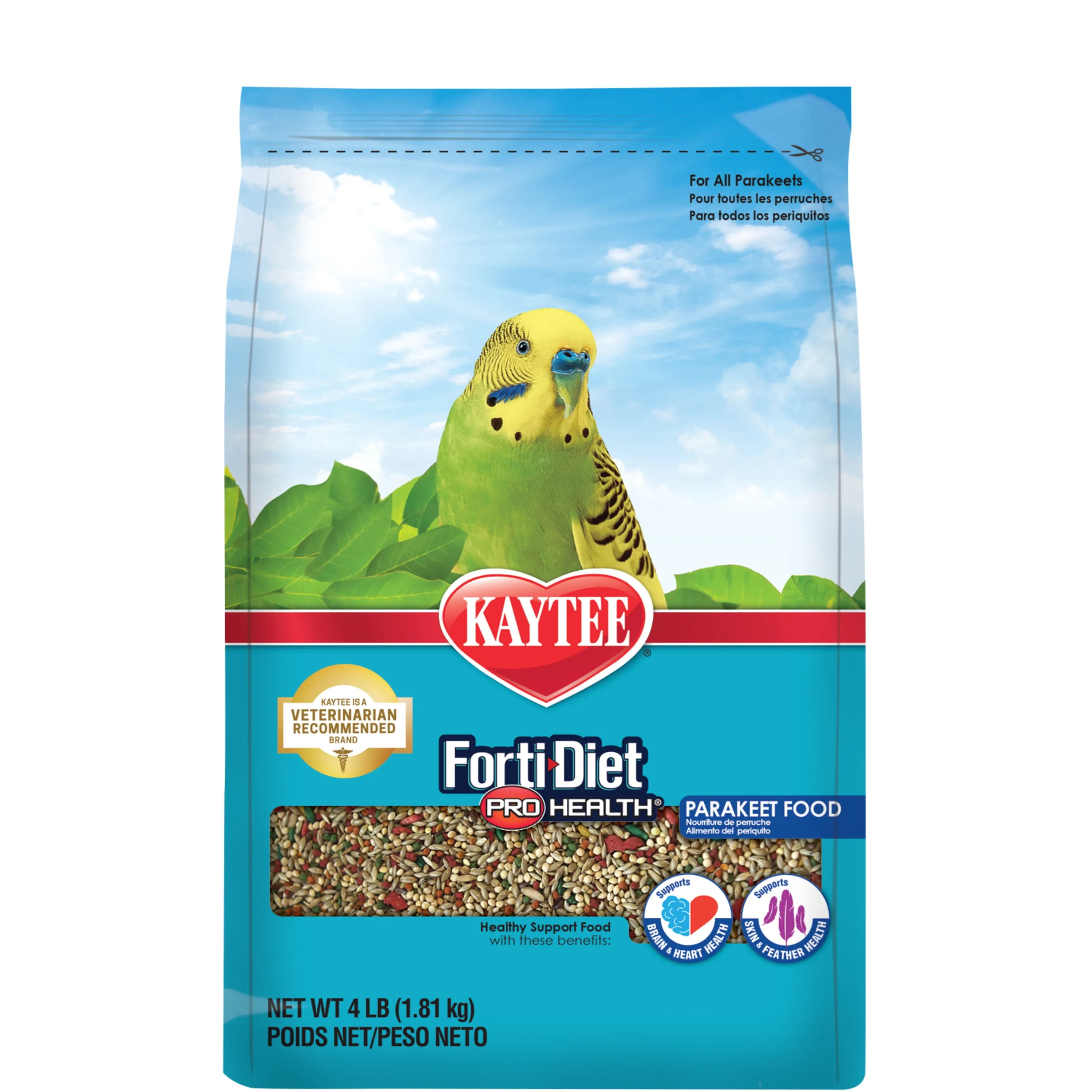 Kaytee Forti-Diet Pro Health Parakeet Pet Bird Food, 4 PoundKaytee Forti-Diet Pro Health Parakeet Pet Bird Food, 4 Po…