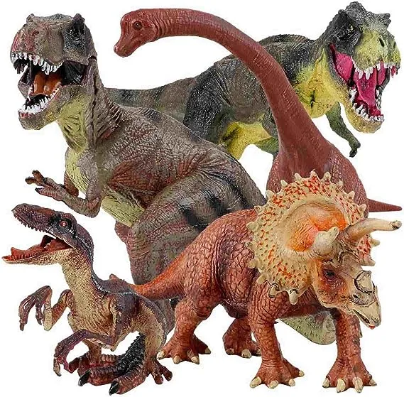 Winsenpro 5pcs Jumbo Dinosaur Set 13? Realistic Looking Dinosaur Toy Set for ...