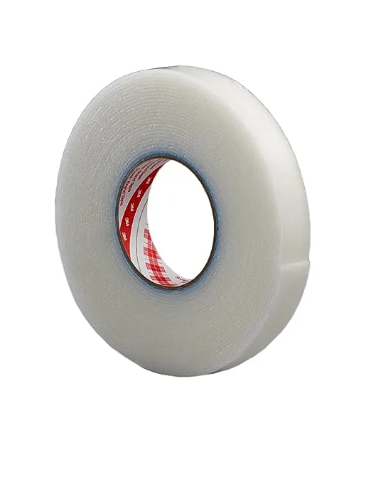 3M 4412N Sealant Tape Roll - 2 in. (W) x 15 ft. (L) Translucent, Pressure Sensitive Acrylic Adhesive Sealing Tape. Zero Curing Sealant