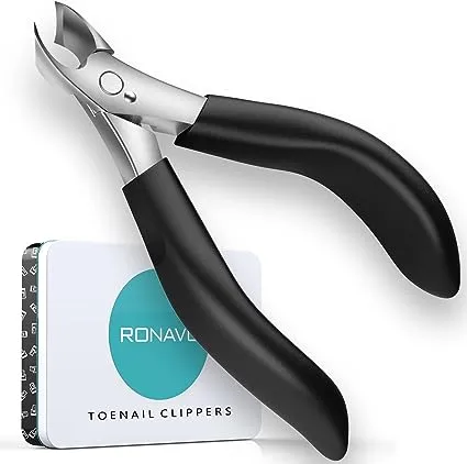 RONAVO Toenail Clippers for Elderly Toe Nail Clippers Used for Thick Toenails Fungi Toenails Ingrown Toenails. Long Handle Leather Packaging Safe Storage